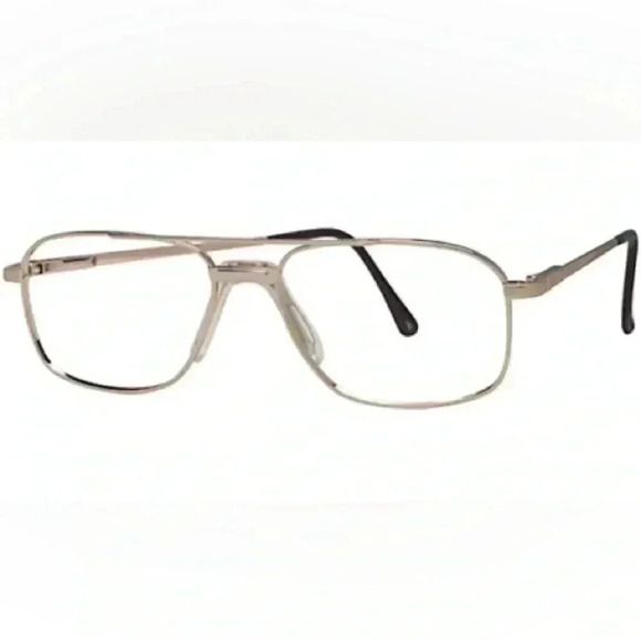 STETSON 178 By Zyloware Eyeglass Frames Gold Aviator Flex Hinge (Frames Only) - Picture 2 of 5